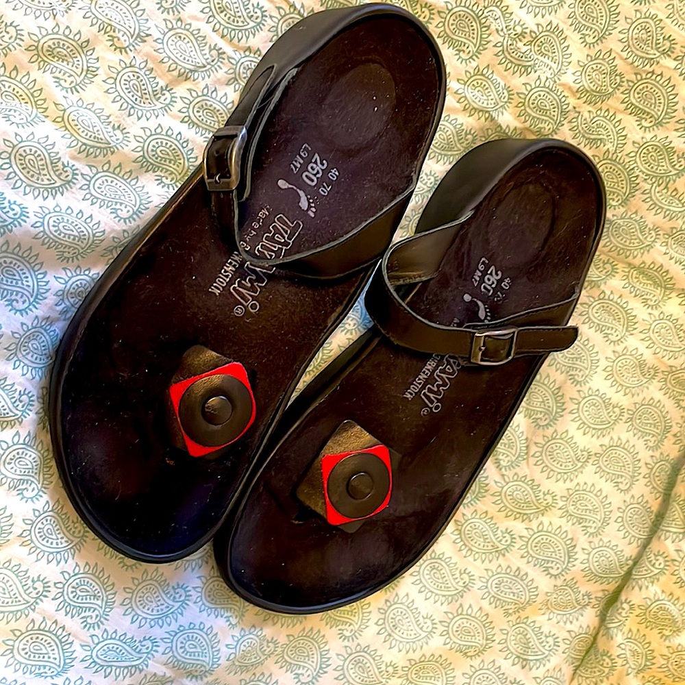 Birkenstock Tatami black and red sandals